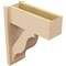 Ekena Millwork 7 1/2-in W x 18-in D x 22-in H Funston Block Rough Cedar Woodgrain TimberThane Outlooker, Primed Tan OUTUR075X18X22FST44RCPR - alternate 2